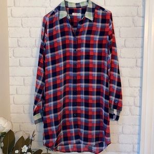 Equipment Femme Size XS Plaid Shirt Dress